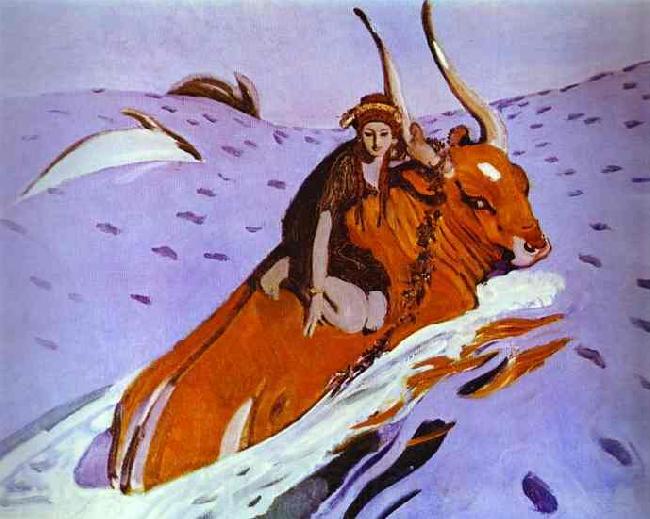 Valentin Serov The Rape of Europe France oil painting art